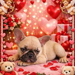 Fawn Male French Bulldog Puppy for Valentine's Day in Dexter, mi