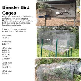 Large Breeder Cages for Birds Available in Hobe Sound, fl