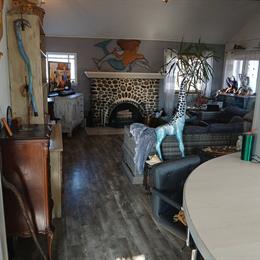 Lake Home for Sale in Crystal, MI with 2 Bedrooms, 2 Living Rooms, and Shared Dock in Crystal, MI