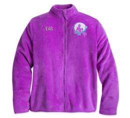 Disney Little Mermaid Adult 2XL Fleece Full Zip Jacket Lavender New in Anaheim, CA