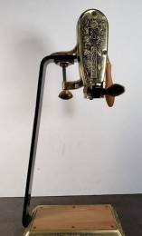 Vintage Legrale Brass And Wood Table Top Wine Bottle Opener in Glendale, CA