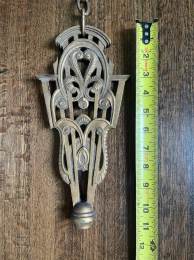 Markel Art Deco Chandelier Chain And Cast Iron Hanger Vintage Lighting Part in Glendale, CA